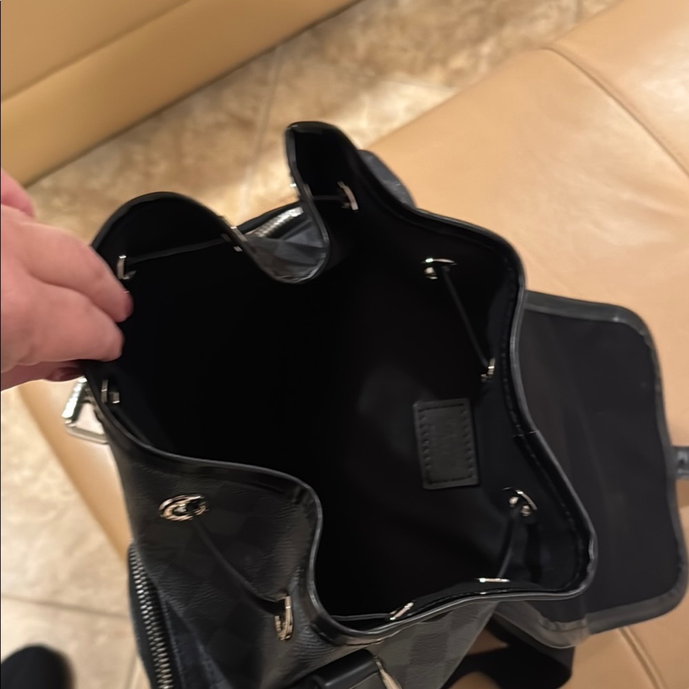 Brand New Black Checkered Backpack - Picture 12 of 12